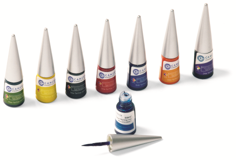 Marking dye with brush-tip applicator